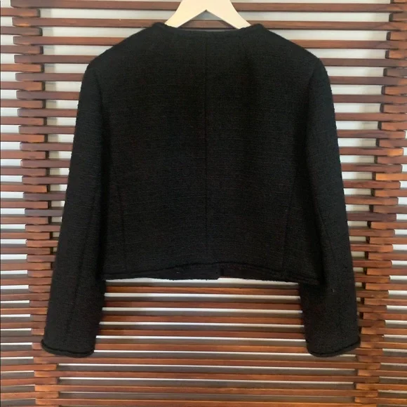 J. Crew Black Boucle Women's Jacket - Picture 4 of 6